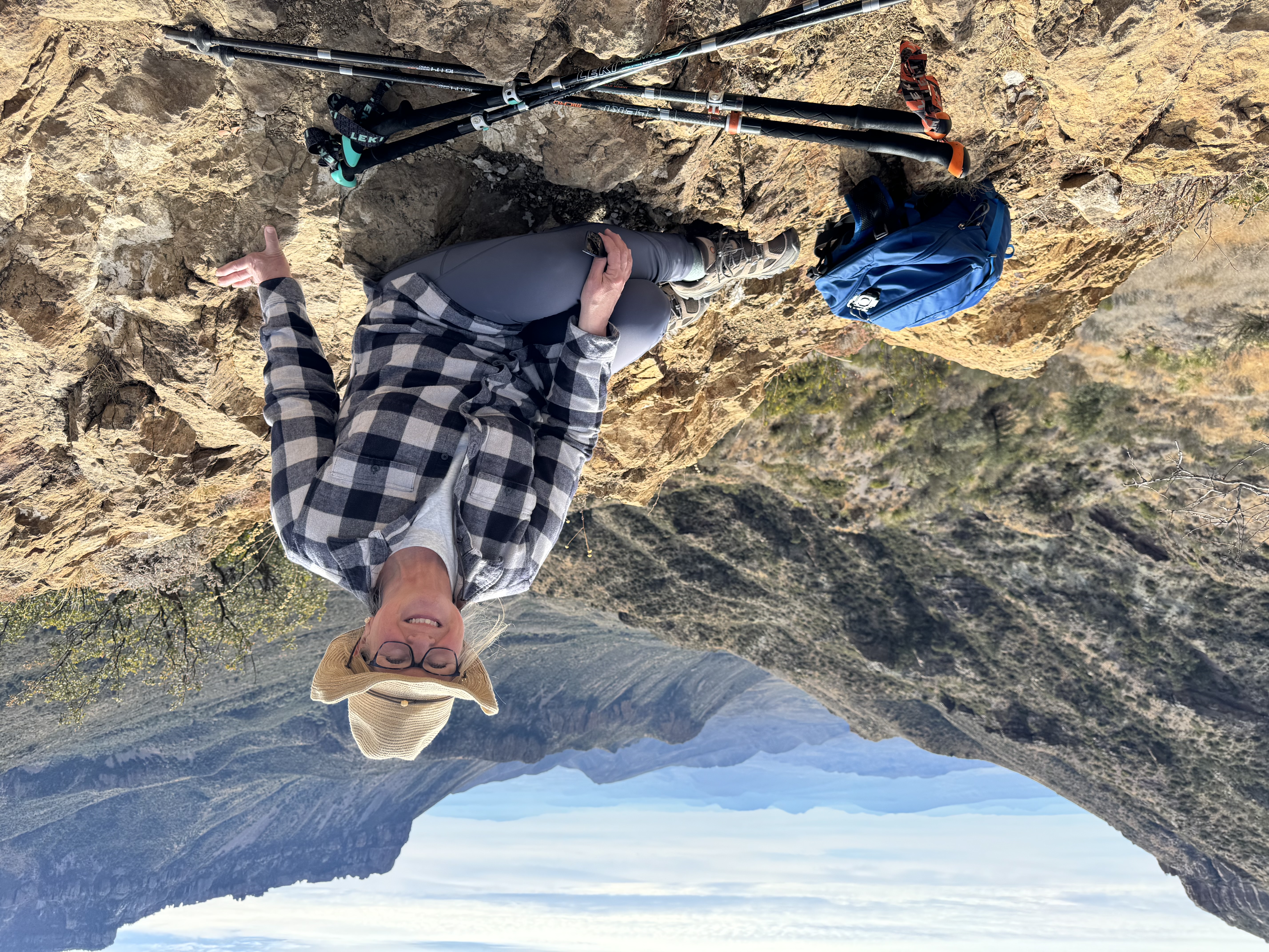 Lost Mine Overlook trail in the Chisos Mountains