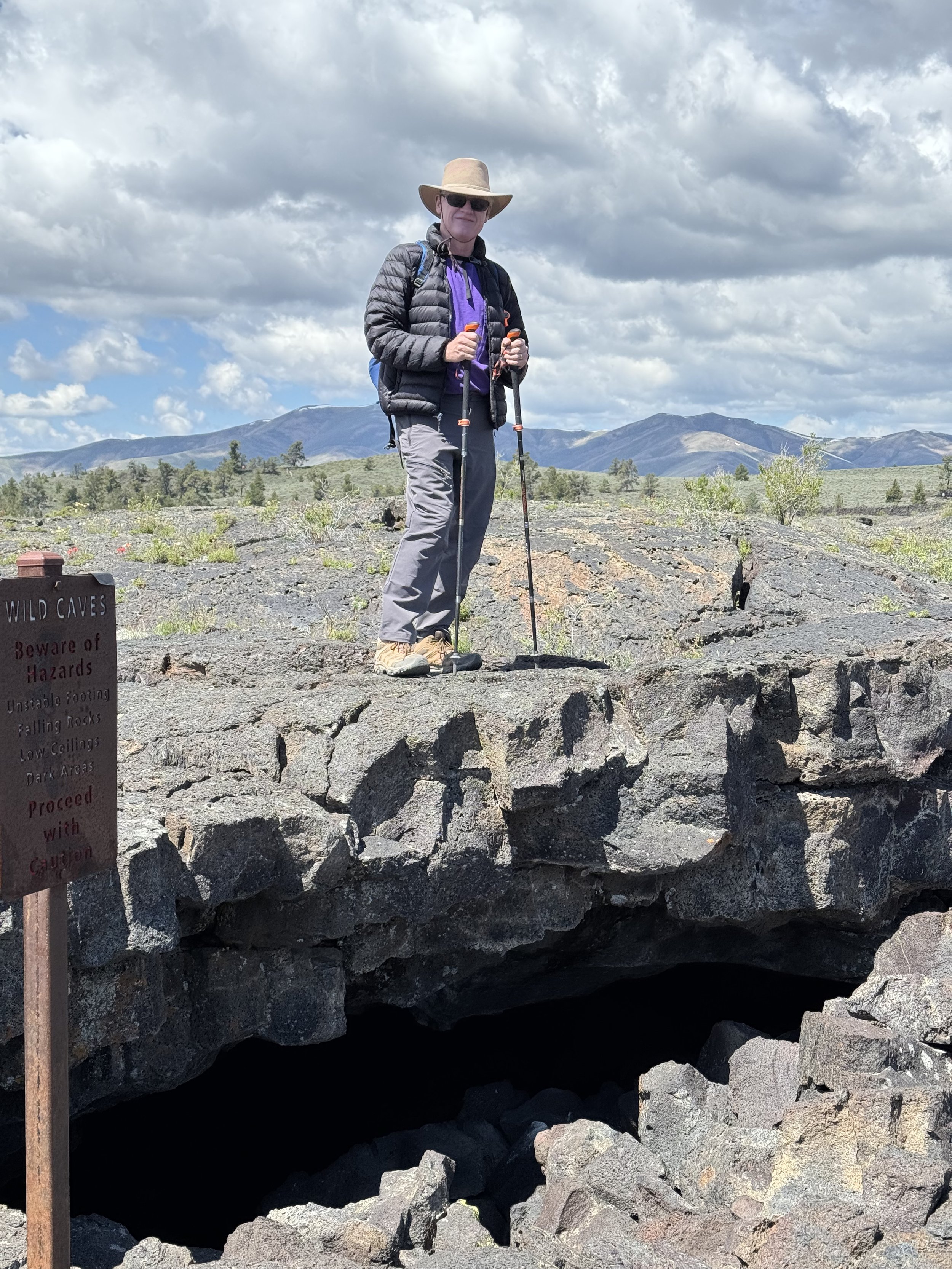 Lava tube cave entrance