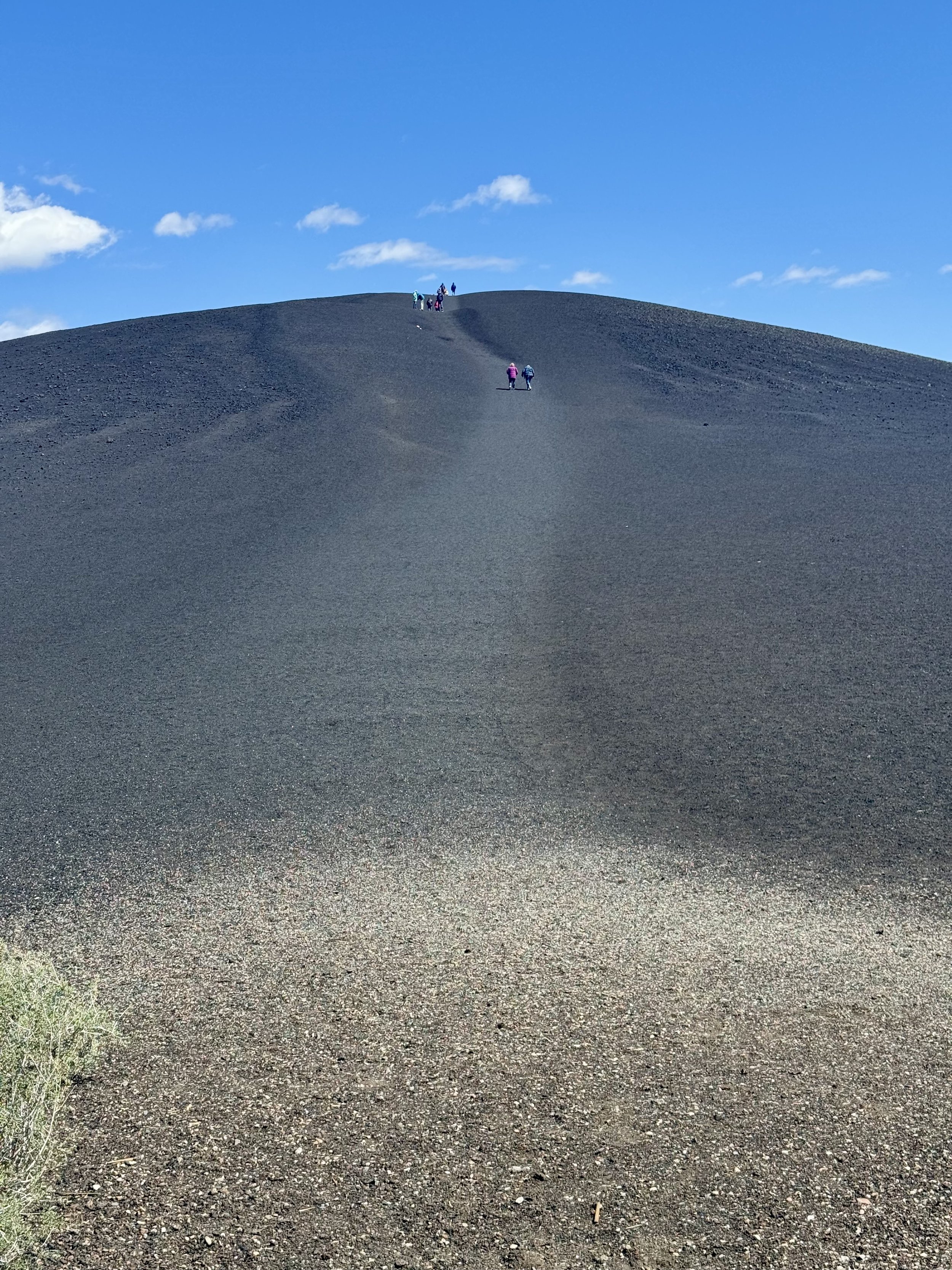 Cinder crater from hiking trail