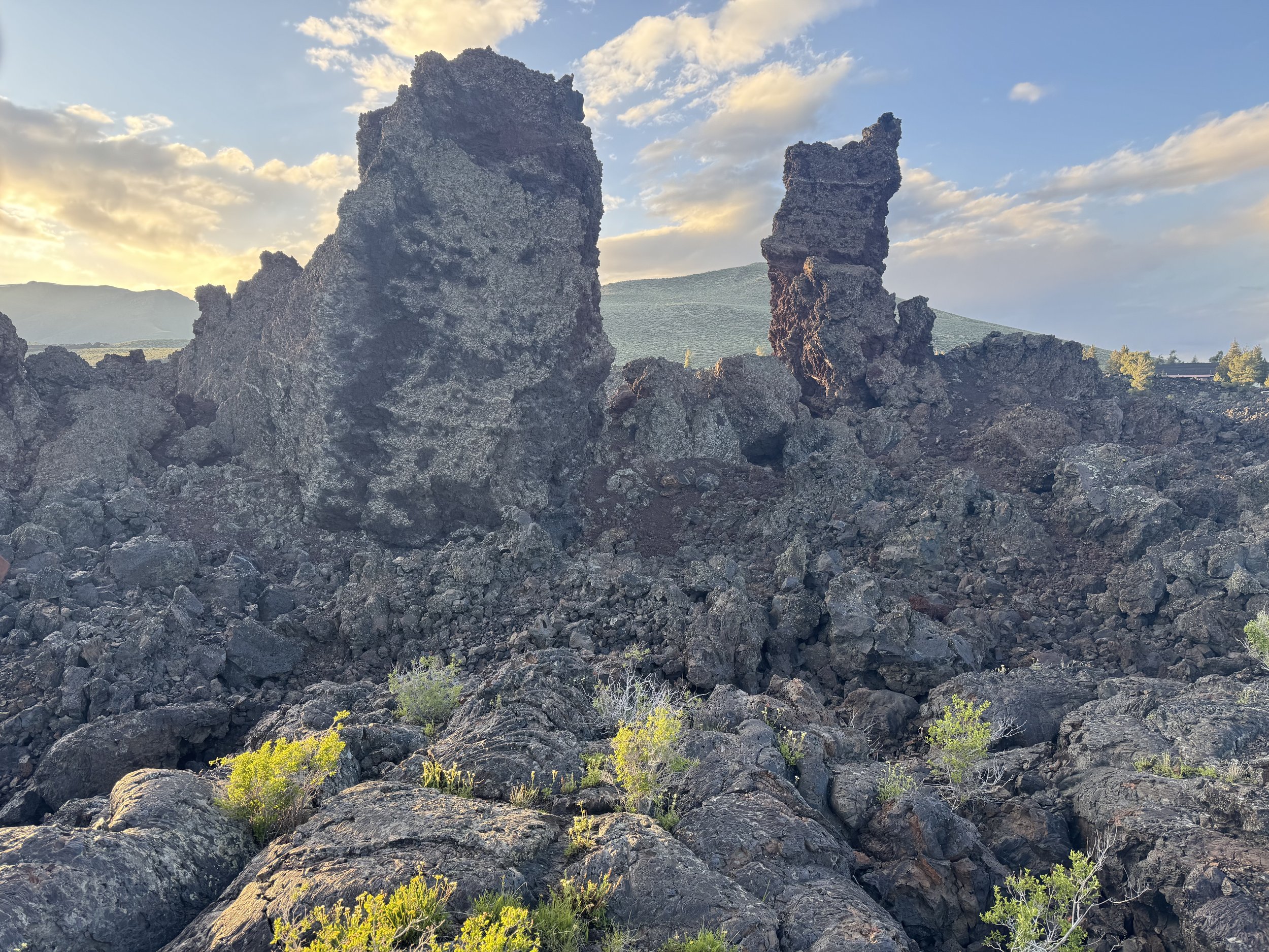 Sunset landscape at Craters of the Moon