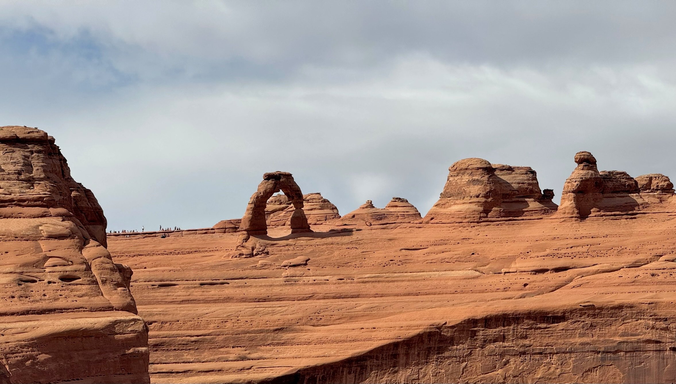 View of Delicate Arch from the backside trail