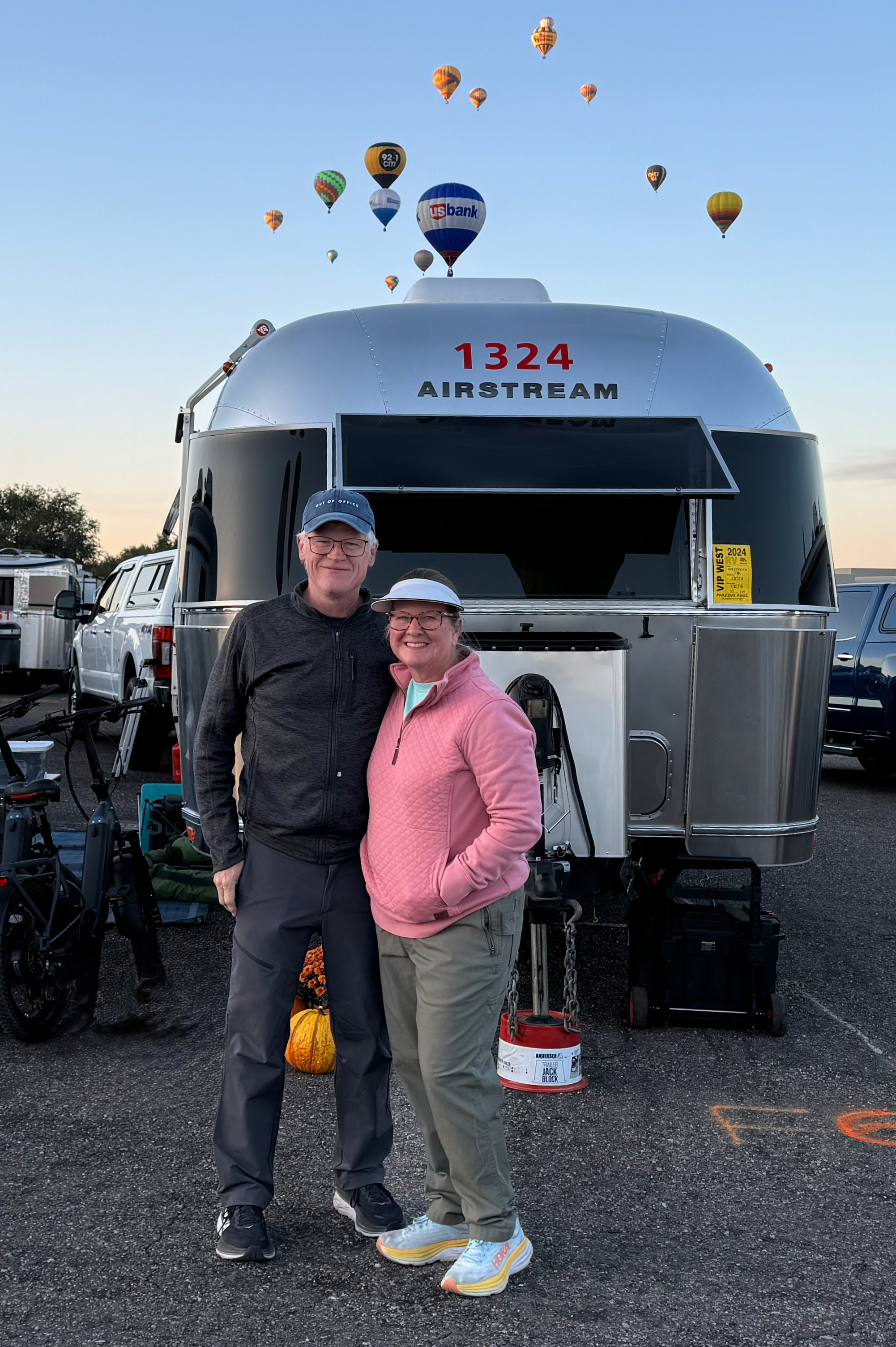 Tom and Sandra with their Airstream